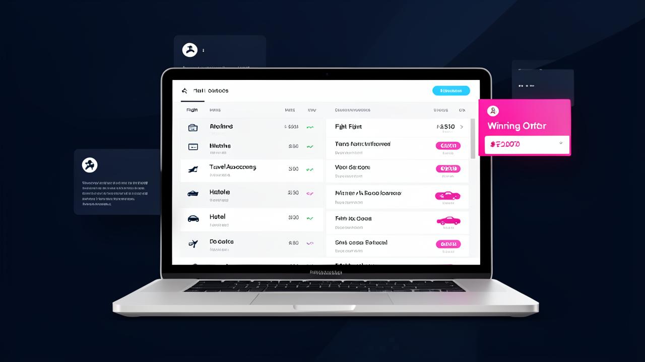 Comparación de tarifas de viajes corporativos en un marketplace digital